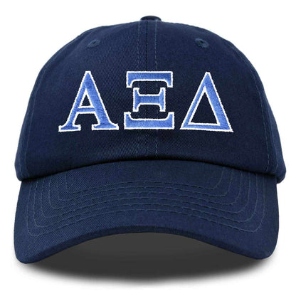 Alpha Xi Delta Sorority Hat Womens Greek Letters Embroidered Baseball Cap