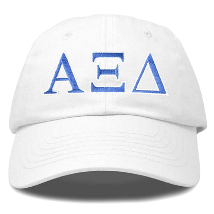Alpha Xi Delta Sorority Hat Womens Greek Letters Embroidered Baseball Cap