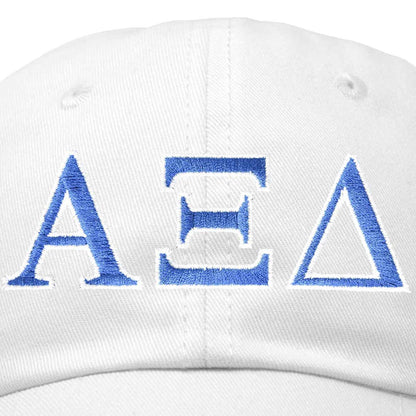 Alpha Xi Delta Sorority Hat Womens Greek Letters Embroidered Baseball Cap