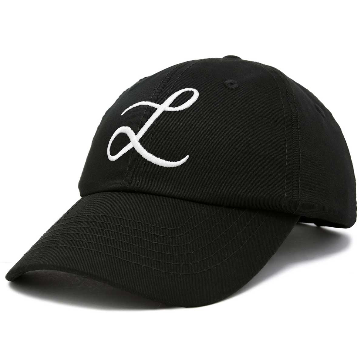 Dalix Womens Initial Letter L Baseball Cap