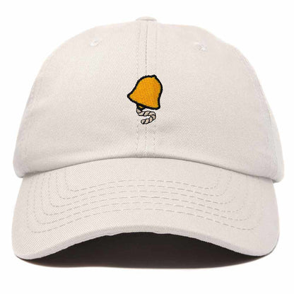 Dalix Bell Embroidered Cap Cotton Baseball Hat Nautical Womens in Beige