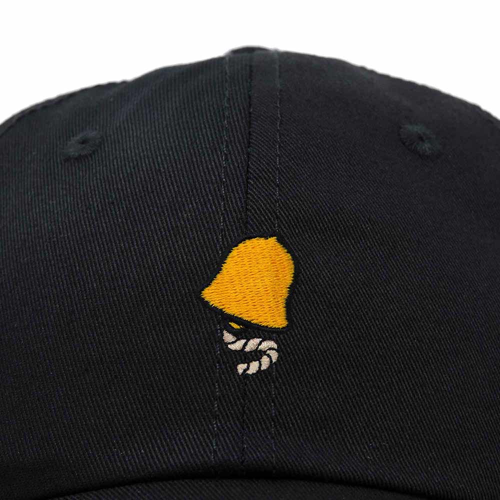 Dalix Bell Embroidered Cap Cotton Baseball Hat Nautical Womens in Black