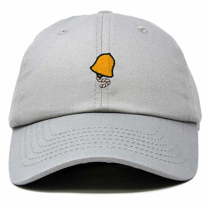 Dalix Bell Embroidered Cap Cotton Baseball Hat Nautical Womens in Gray