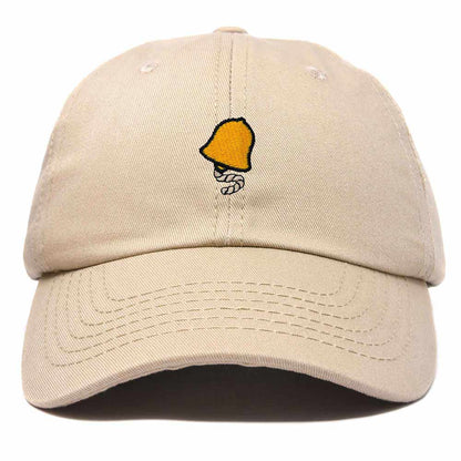 Dalix Bell Embroidered Cap Cotton Baseball Hat Nautical Womens in Khaki