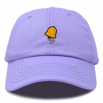 Dalix Bell Embroidered Cap Cotton Baseball Hat Nautical Womens in Lavender