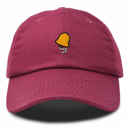 Dalix Bell Embroidered Cap Cotton Baseball Hat Nautical Womens in Maroon