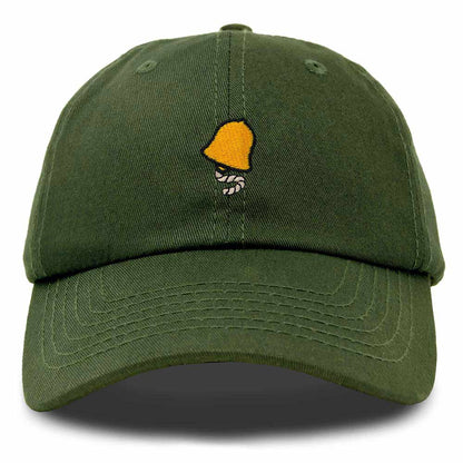 Dalix Bell Embroidered Cap Cotton Baseball Hat Nautical Womens in Olive