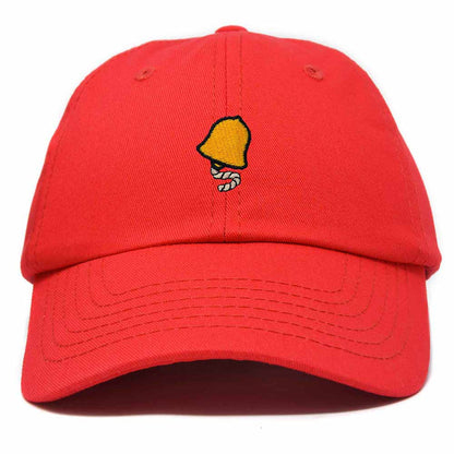 Dalix Bell Embroidered Cap Cotton Baseball Hat Nautical Womens in Red