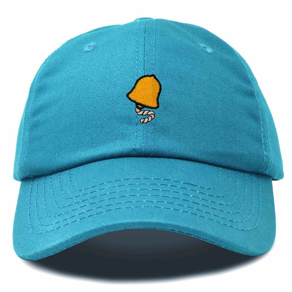 Dalix Bell Embroidered Cap Cotton Baseball Hat Nautical Womens in Teal