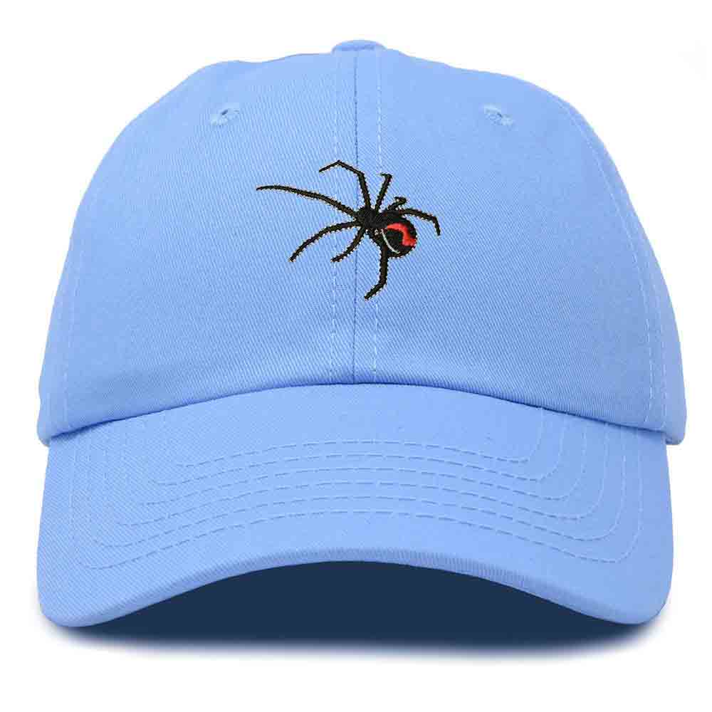 Dalix Black Widow Embroidered Dad Hat Cotton Baseball Cap Women in Olive