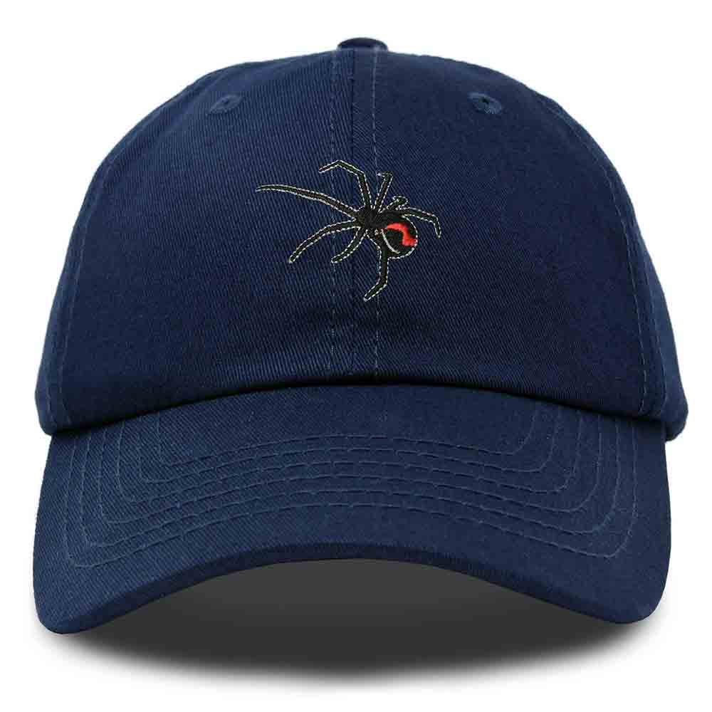 Dalix Black Widow Embroidered Dad Hat Cotton Baseball Cap Women in Red