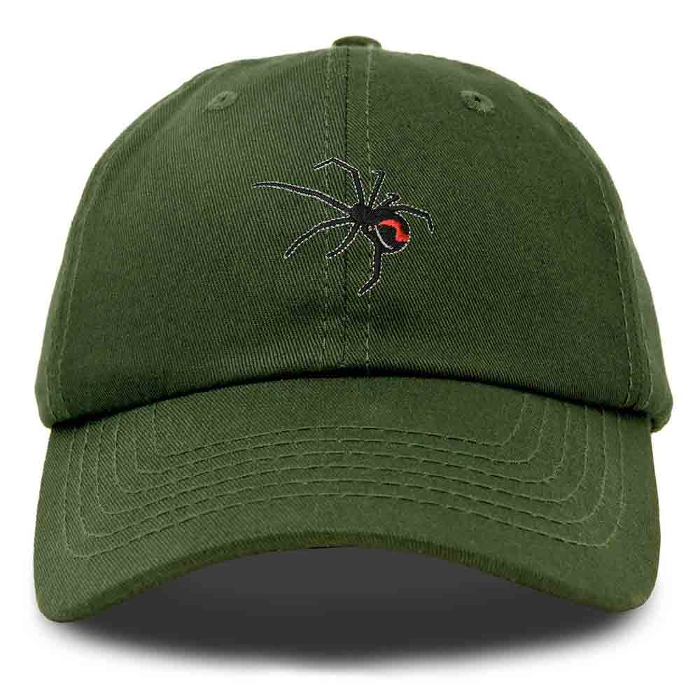 Dalix Black Widow Embroidered Dad Hat Cotton Baseball Cap Women in Royal Blue