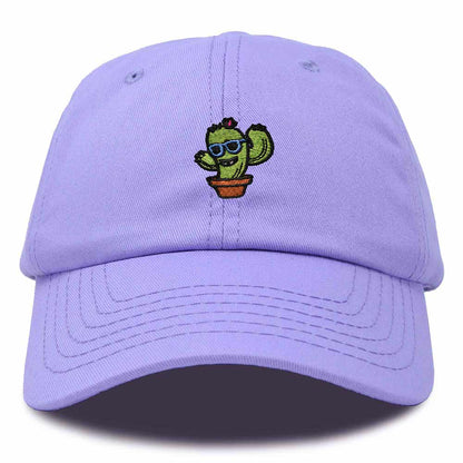 Dalix Cactus Embroidered Cap Cotton Baseball Summer Cool Dad Hat Mens in Lavender