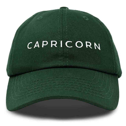 Dalix Capricorn Dad Hat Embroidered Zodiac Astrology Cotton Baseball Cap in Yellow