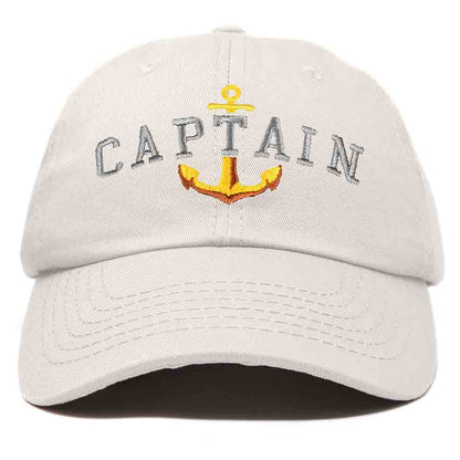 Dalix Captain Embroidered Dad Cap Cotton Baseball Hat Men in Kelly Green