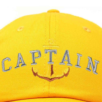 Dalix Captain Embroidered Dad Cap Cotton Baseball Hat Men in Teal