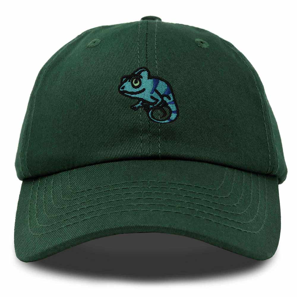 Dalix Chameleon Cap Embroidered Mens Cotton Dad Hat Baseball Hat in Dark Green