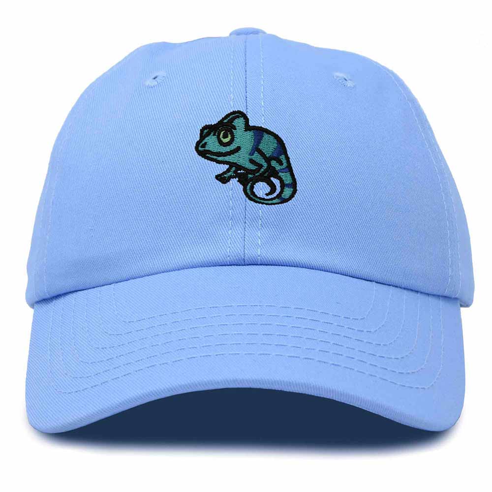 Dalix Chameleon Cap Embroidered Mens Cotton Dad Hat Baseball Hat in Light Blue