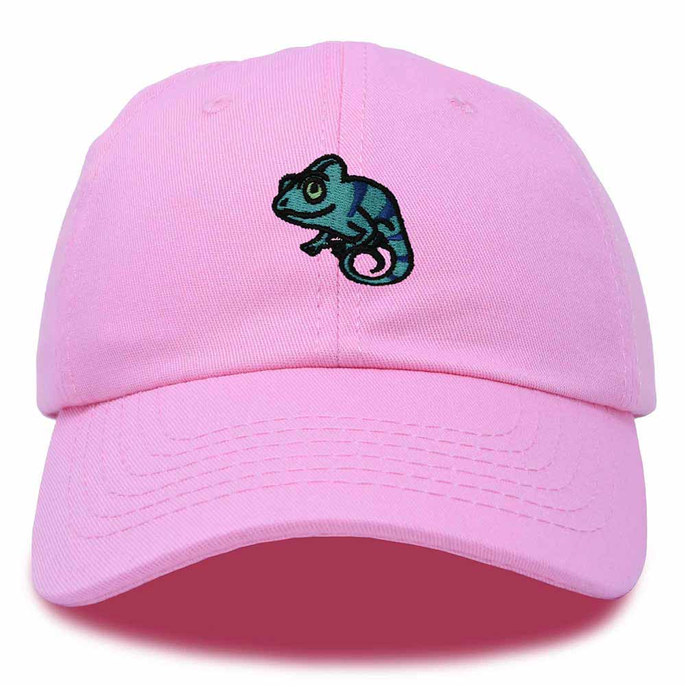 Dalix Chameleon Cap Embroidered Mens Cotton Dad Hat Baseball Hat in Light Pink