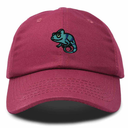 Dalix Chameleon Cap Embroidered Mens Cotton Dad Hat Baseball Hat in Maroon