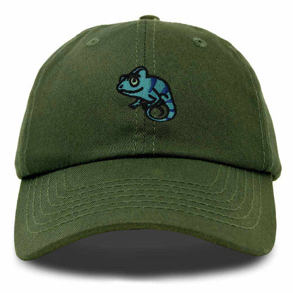 Dalix Chameleon Cap Embroidered Mens Cotton Dad Hat Baseball Hat in Olive