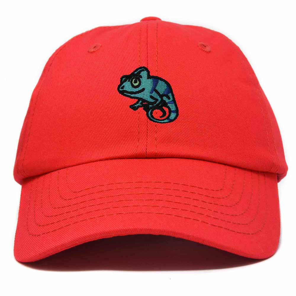 Dalix Chameleon Cap Embroidered Mens Cotton Dad Hat Baseball Hat in Red