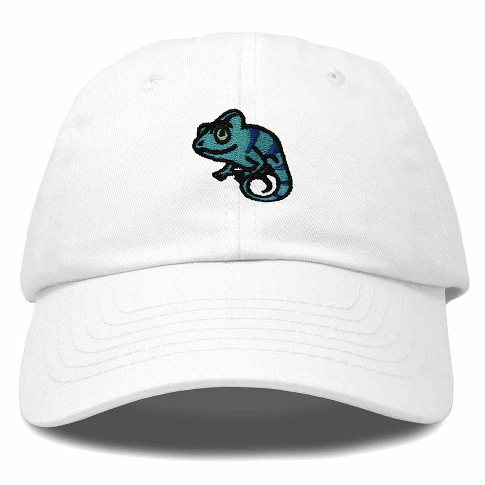 Dalix Chameleon Cap Embroidered Mens Cotton Dad Hat Baseball Hat in White