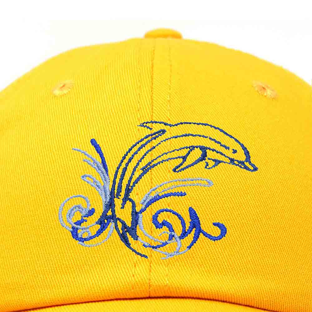 Dalix Dolphin Embroidered Dad Cap Cotton Baseball Cap Women in Teal