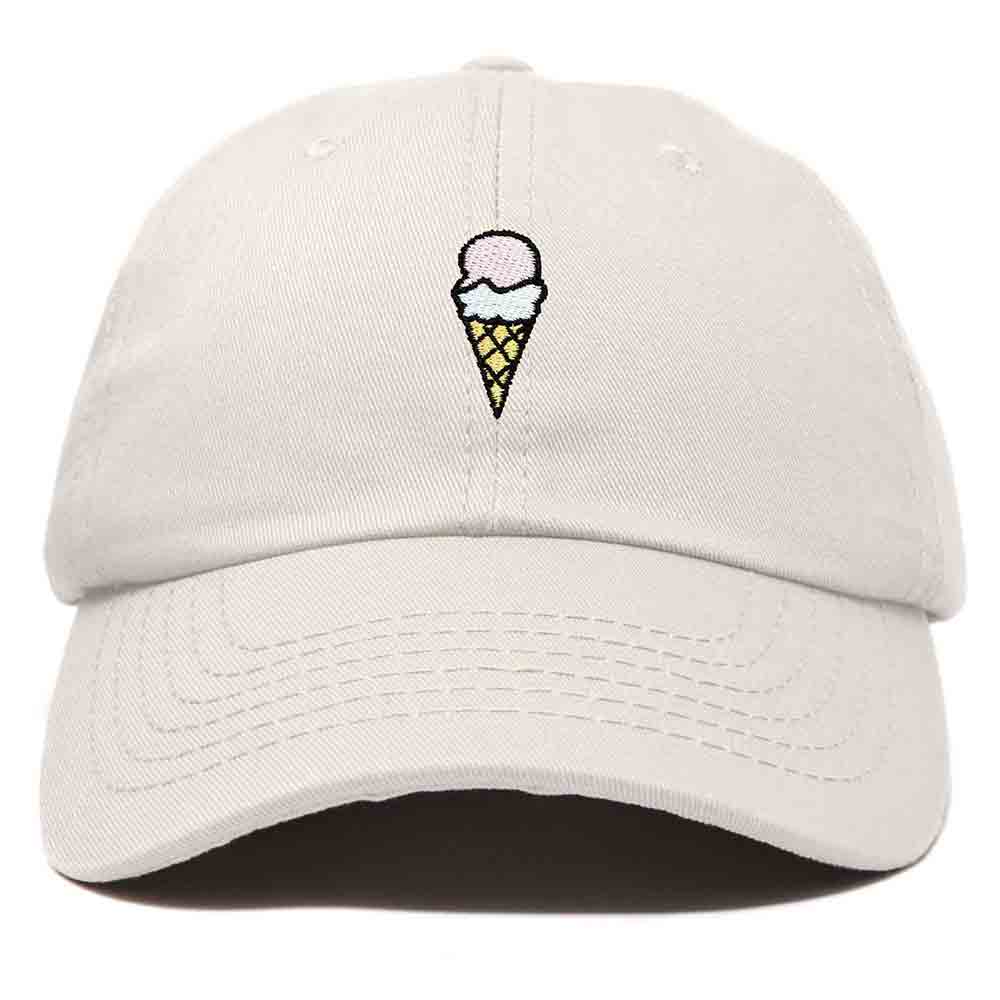 Dalix Double Scoop Embroidered Ice Cream Dad Hat Embroidered Cap Women in Kelly Green