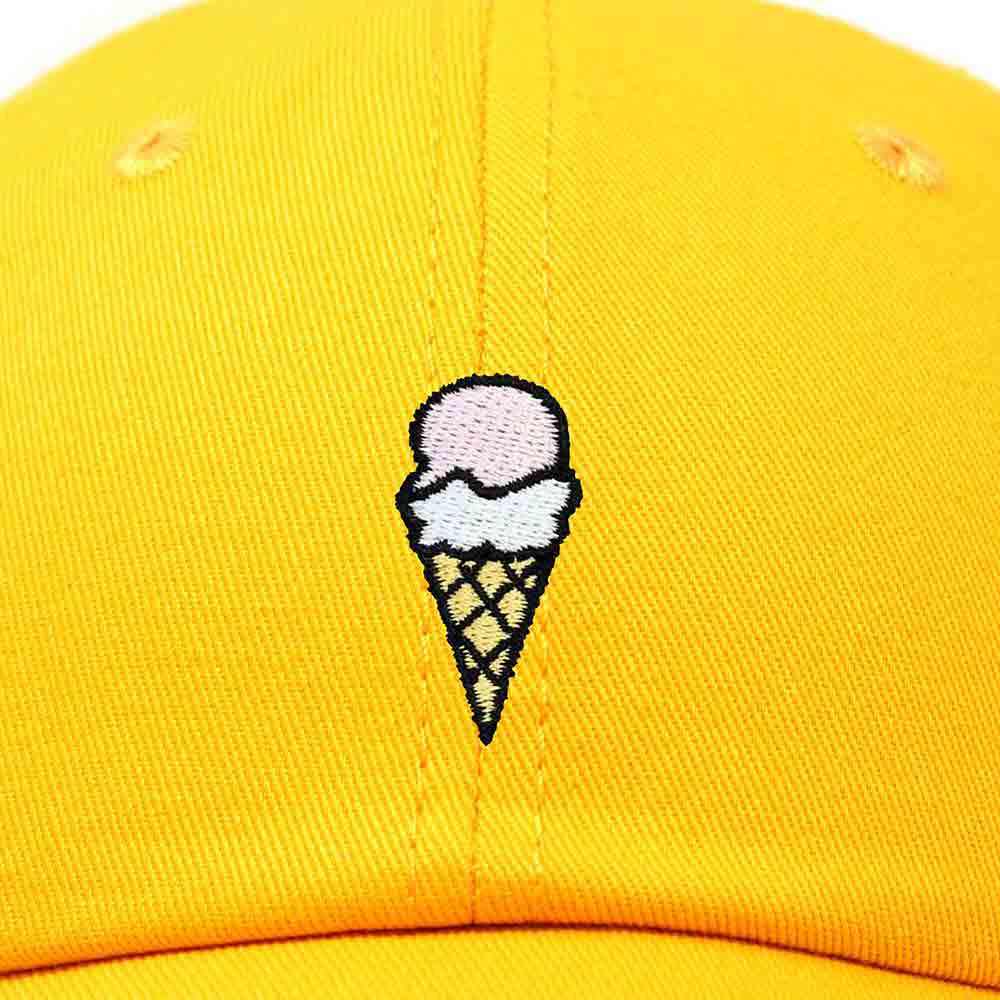 Dalix Double Scoop Embroidered Ice Cream Dad Hat Embroidered Cap Women in Teal