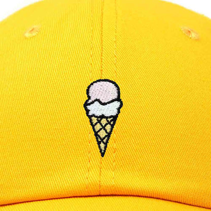 Dalix Double Scoop Embroidered Ice Cream Dad Hat Embroidered Cap Women in Teal