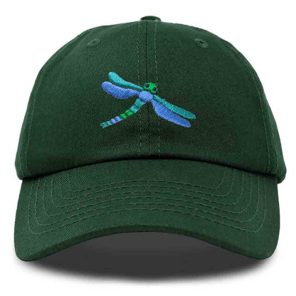 Dalix Dragonfly Embroidered Dad Cap Cotton Baseball Hat Women in Yellow