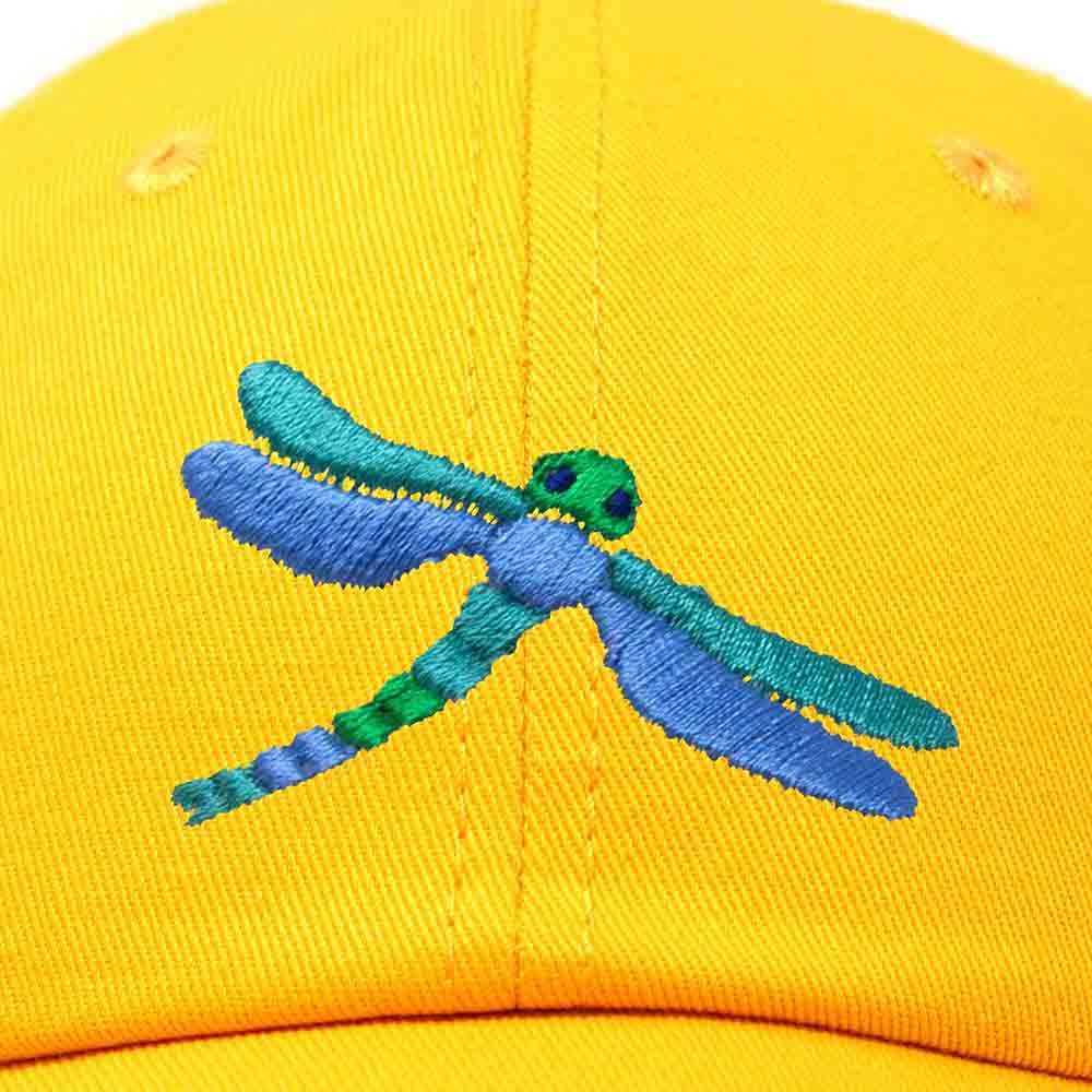 Dalix Dragonfly Embroidered Dad Cap Cotton Baseball Hat Women in Teal