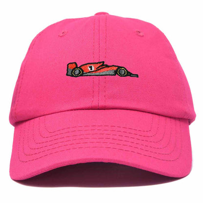 Dalix Formula Racing Car Embroidered Cap Cotton Baseball Summer Cool Dad Hat Mens in Hot Pink