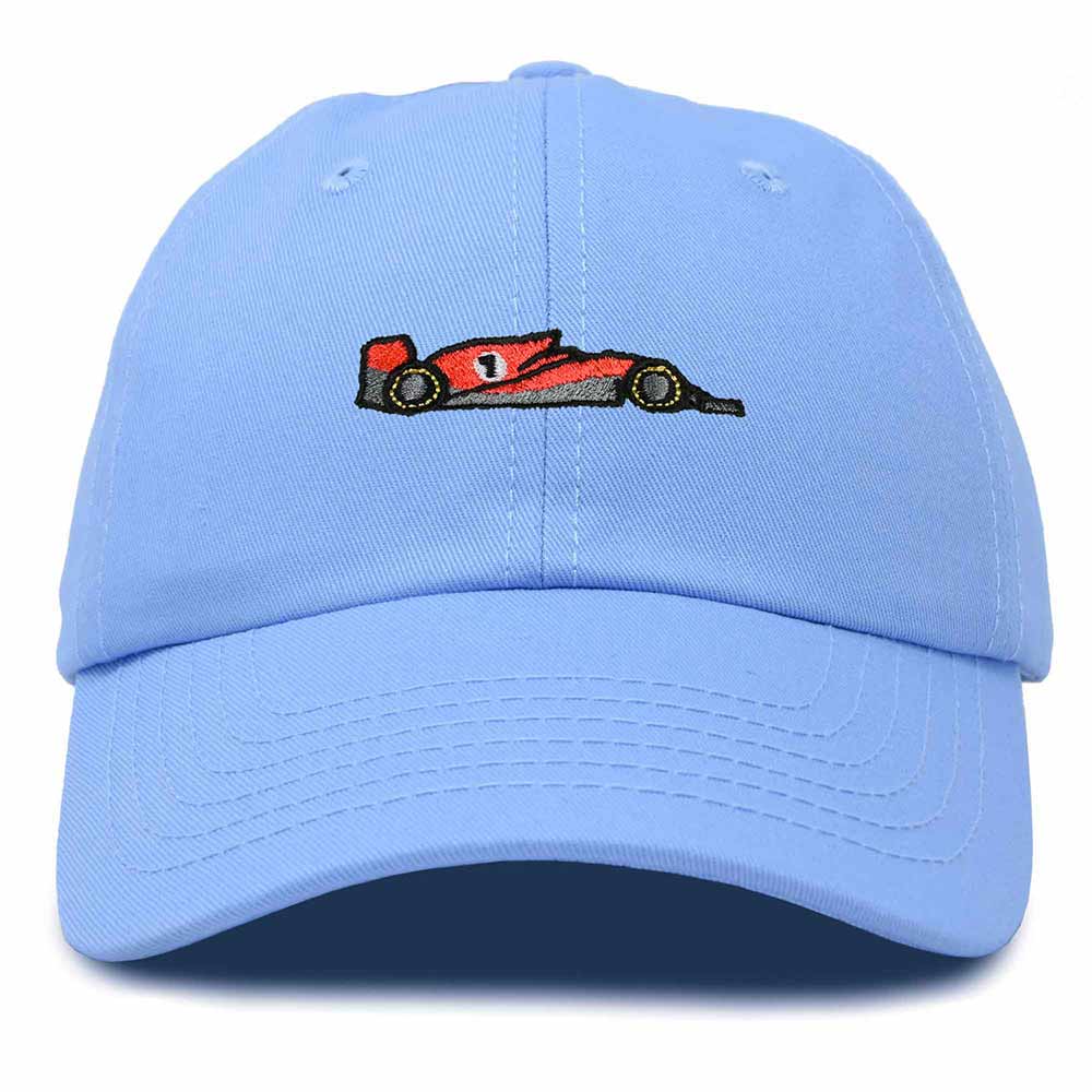 Dalix Formula Racing Car Embroidered Cap Cotton Baseball Summer Cool Dad Hat Mens in Light Blue