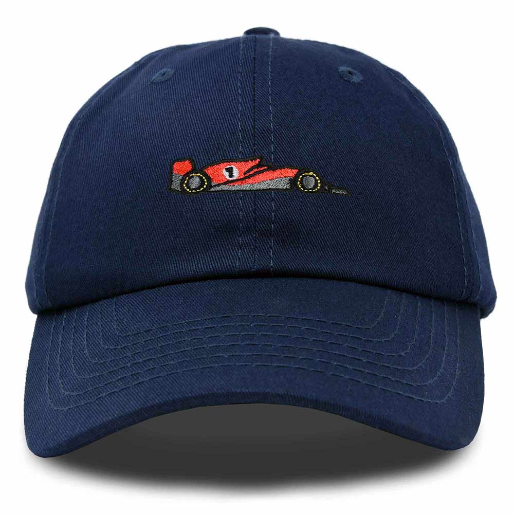 Dalix Formula Racing Car Embroidered Cap Cotton Baseball Summer Cool Dad Hat Mens in Navy Blue
