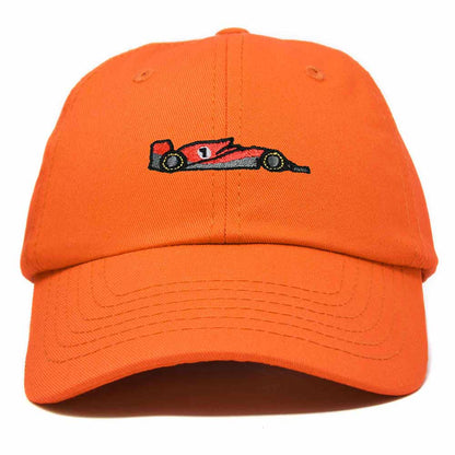 Dalix Formula Racing Car Embroidered Cap Cotton Baseball Summer Cool Dad Hat Mens in Orange
