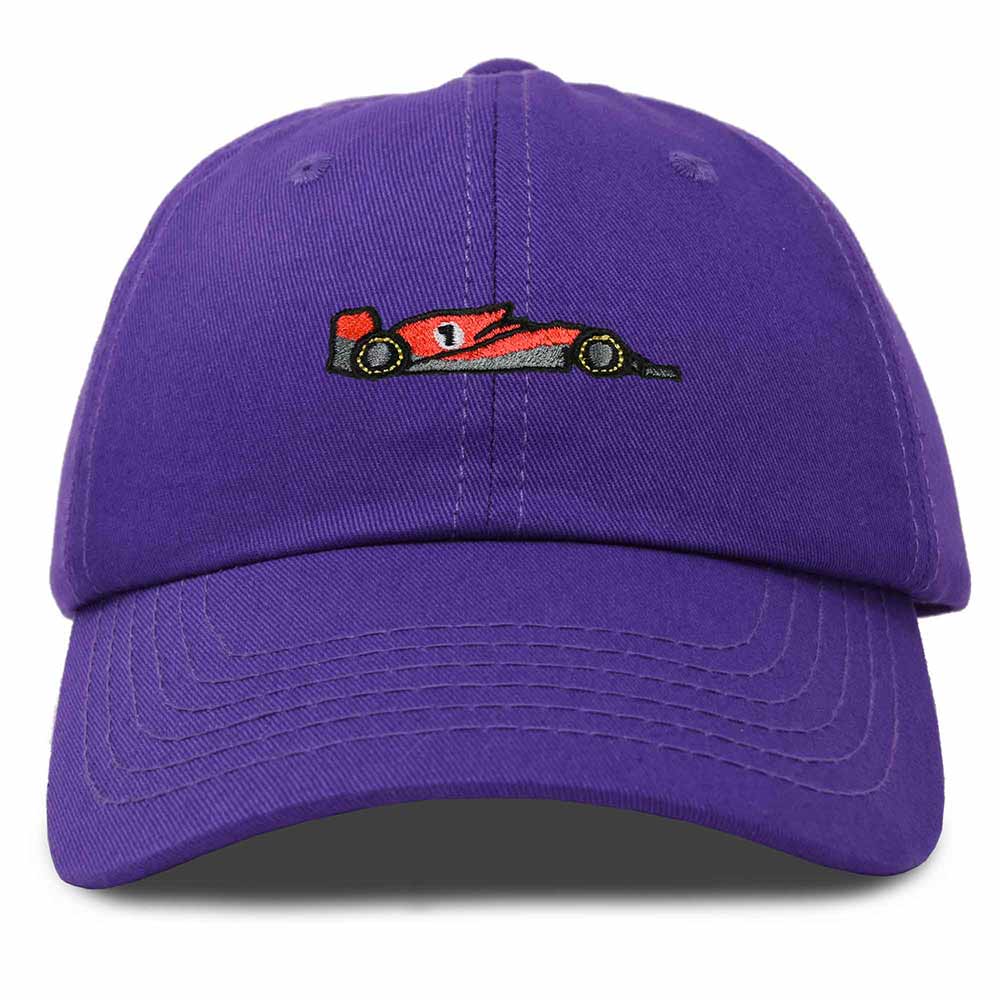 Dalix Formula Racing Car Embroidered Cap Cotton Baseball Summer Cool Dad Hat Mens in Purple