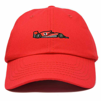 Dalix Formula Racing Car Embroidered Cap Cotton Baseball Summer Cool Dad Hat Mens in Red