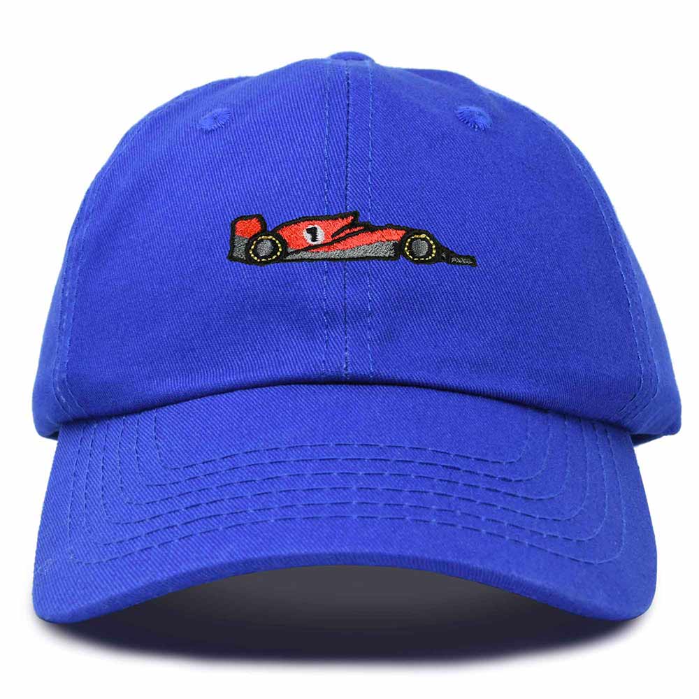 Dalix Formula Racing Car Embroidered Cap Cotton Baseball Summer Cool Dad Hat Mens in Royal Blue