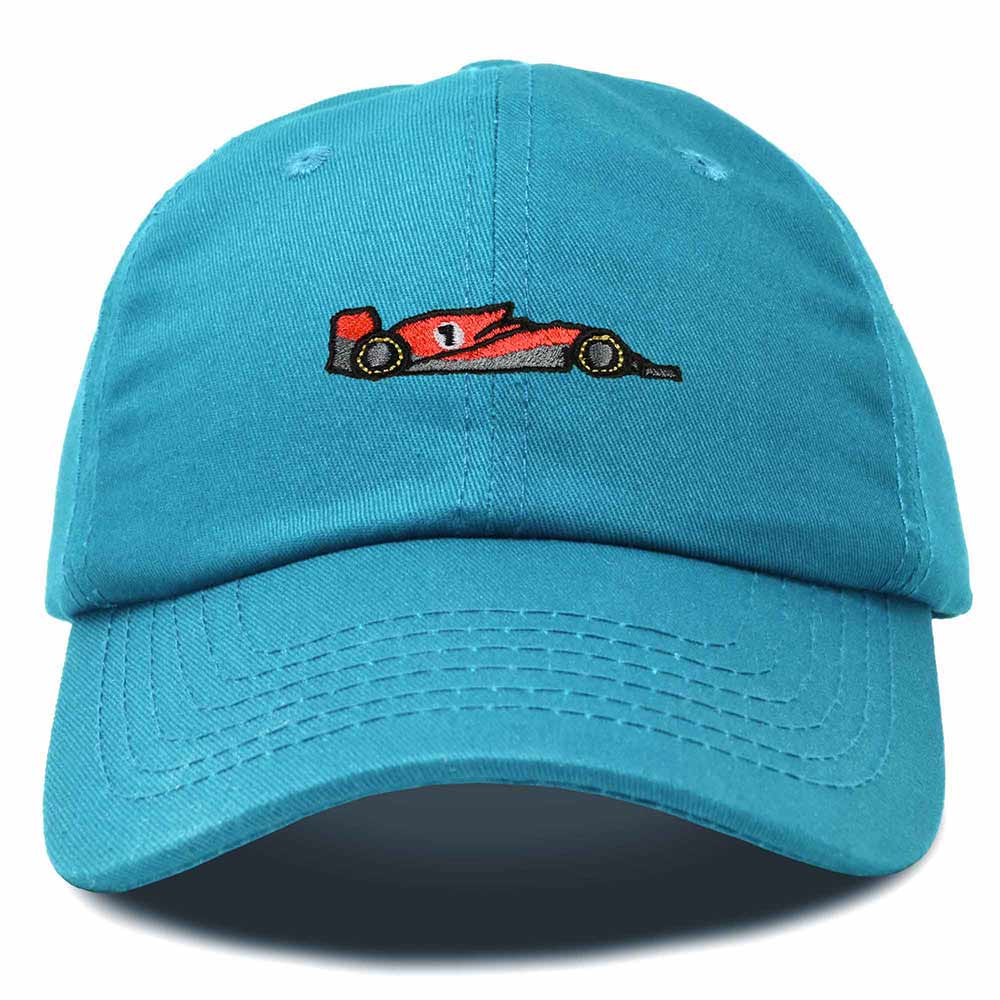 Dalix Formula Racing Car Embroidered Cap Cotton Baseball Summer Cool Dad Hat Mens in Teal