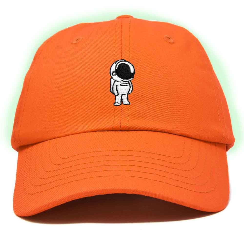 Dalix Astronaut Embroidered Glow in the Dark Hat Dad Cotton Baseball Cap Women in Teal