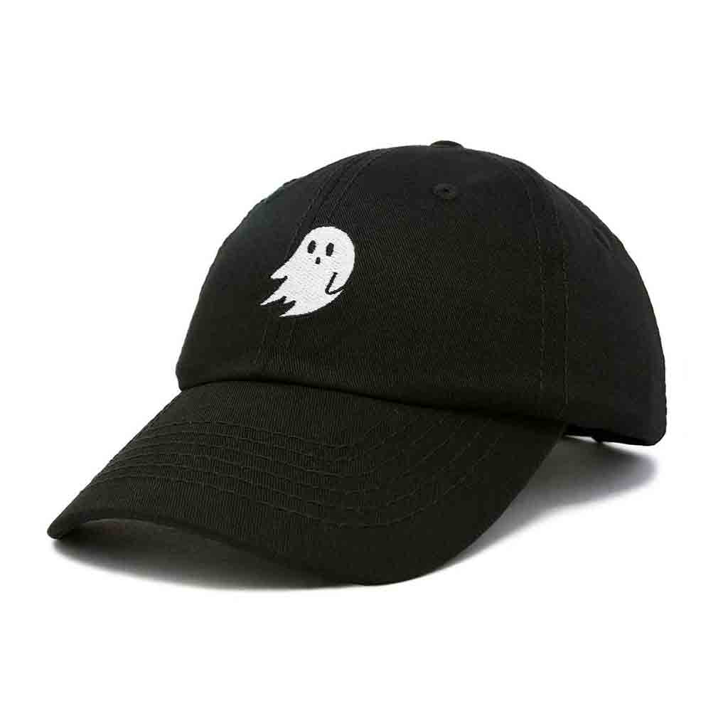 Dalix Ghost Embroidered Glow in the Dark Hat Dad Hat Cotton Baseball Cap Men in Gray