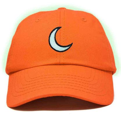 Dalix Moon Embroidered Glow in the Dark Hat Dad Cotton Baseball Cap Women in Teal