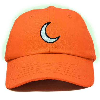 Dalix Moon Embroidered Glow in the Dark Hat Dad Cotton Baseball Cap Women in Teal