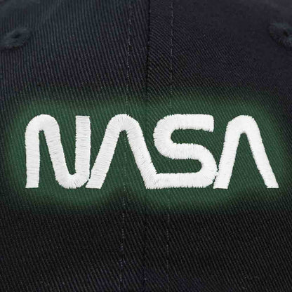 Dalix NASA Worm Embroidered Glow in the Dark Hat Dad Cotton Baseball Cap Men in Black