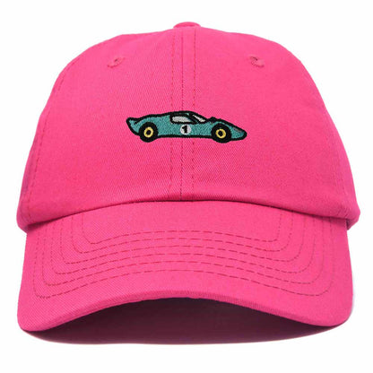 Dalix Grand Touring Embroidered Cap Cotton Baseball Summer Cool Dad Hat Mens in Hot Pink