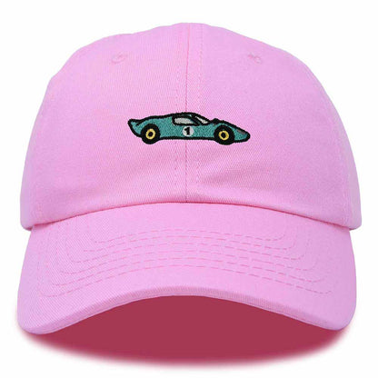 Dalix Grand Touring Embroidered Cap Cotton Baseball Summer Cool Dad Hat Mens in Light Pink