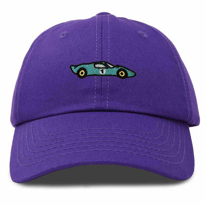 Dalix Grand Touring Embroidered Cap Cotton Baseball Summer Cool Dad Hat Mens in Purple