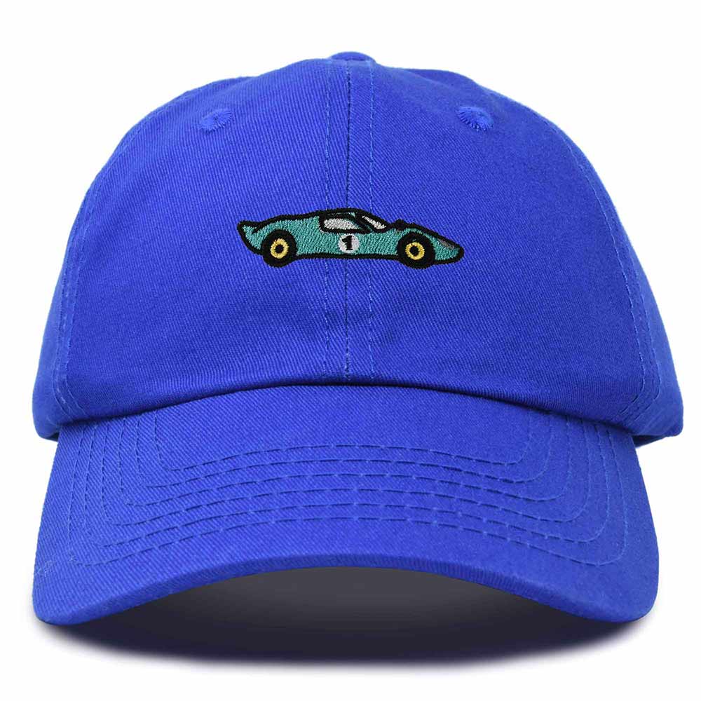 Dalix Grand Touring Embroidered Cap Cotton Baseball Summer Cool Dad Hat Mens in Royal Blue